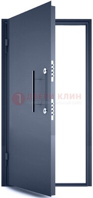 Черная металлическая бронированная дверь ДБ-1 в Звенигороде