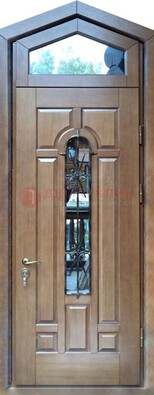 Железная дверь Винорит с фрамугой для частного дома ДФГ-34 в Звенигороде
