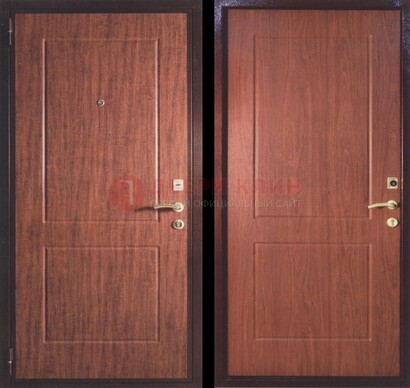 Фрезированная металлическая дверь с МДФ ДМ-182 в Раменском