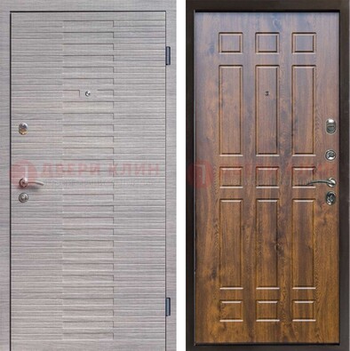 Квартирная железная дверь с разными МДФ ДМ-497 