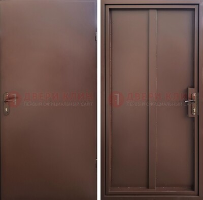 Железная дверь с порошковым покрытием медный антик с двух сторон ДП-253 в Звенигороде