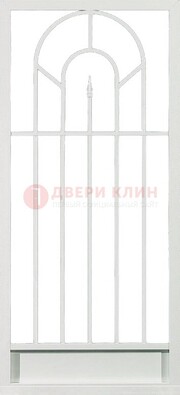 Стальная решетчатая дверь в белом цвете с пикой ДР-11 в Звенигороде