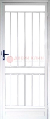 Железная решетчатая дверь белая ДР-32 в Звенигороде