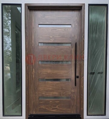 Железная дверь с виноритом и фрамугами ДВТ-189 в Звенигороде