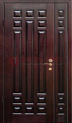 Коричневая металлическая дверь с виноритом ДВТ-20 в Звенигороде