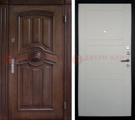 Темная входная дверь с виноритом ДВТ-216 в Звенигороде