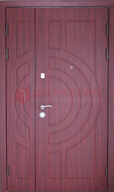 Красная железная дверь с виноритом ДВТ-3 в Звенигороде