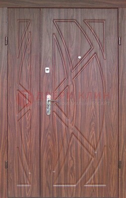 Железная тамбурная полуторная дверь с МДФ ПЛ-7 в Звенигороде